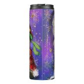 Frohe Weihnachten Couple Gnomes Thermal Tumbler Thermosbecher (Rückseite)