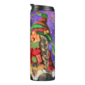 Frohe Weihnachten Couple Gnomes Thermal Tumbler Thermosbecher (Nach rechts gedreht)