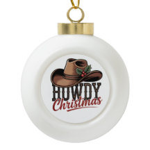 Frohe Weihnachten Cowboy Hut – Western-Feiertagsde