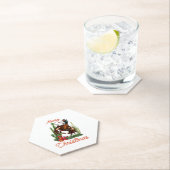 Frohe Weihnachten Cowboy Untersetzer (Vor Ort)