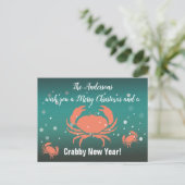 Frohe Weihnachten Crabby Neujahr! (Stehend Vorderseite)