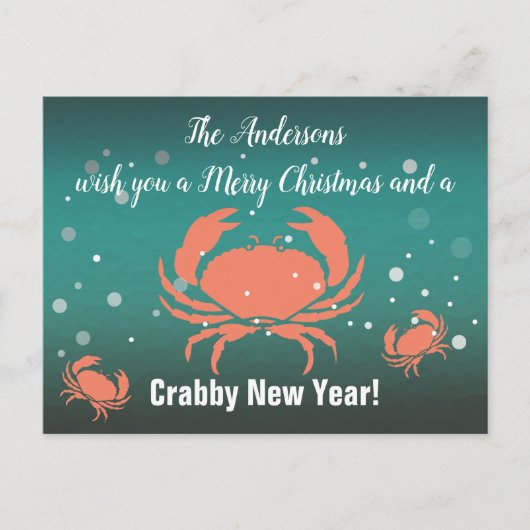 Frohe Weihnachten Crabby Neujahr! (Vorderseite)