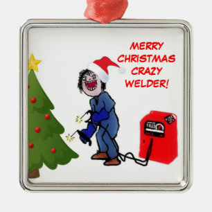 Frohe Weihnachten Crazy Welder Ornament Aus Metall