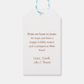 Frohe Weihnachten! Cupcake-Christmas-Tree Geschenkanhänger (Rückseite)