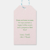 Frohe Weihnachten! Cupcake-Christmas-Tree Geschenkanhänger (Rückseite)