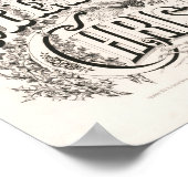 Frohe Weihnachten | Currier & Ives Poster (Ecke)