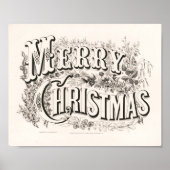 Frohe Weihnachten | Currier & Ives Poster (Vorne)