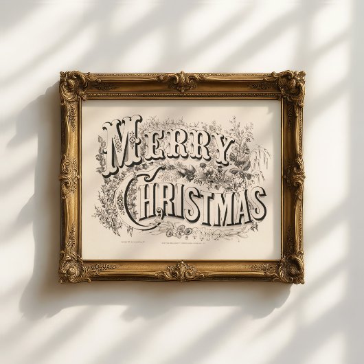 Frohe Weihnachten | Currier & Ives Poster
