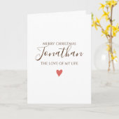 Frohe Weihnachten CUSTMIZE AUF DIE EINE IHRE LIEBE Karte (Gelbe Blume)