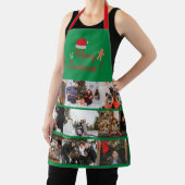 Frohe Weihnachten Custom 9 Foto Collage Urlaub Ap Schürze (InSitu)