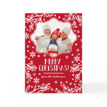 Frohe Weihnachten. Custom Christmas Foto Cards