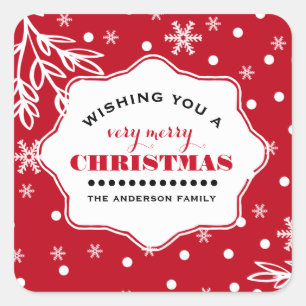 Frohe Weihnachten. Custom Christmas Stickers