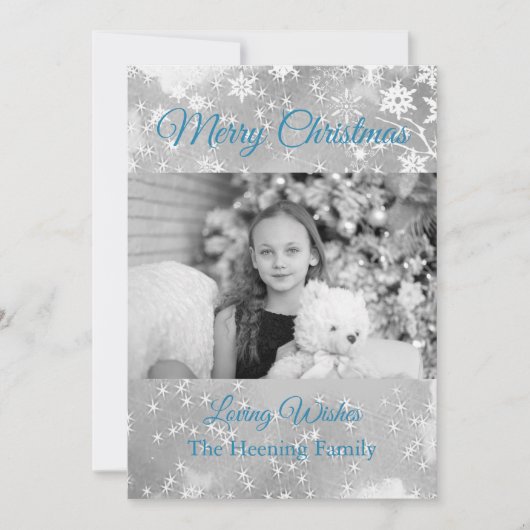 Frohe Weihnachten Custom Foto Loving Wünsche (Vorderseite)