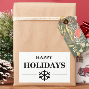 Frohe Weihnachten Custom Geschenk Merry Xmas Rechteckiger Aufkleber