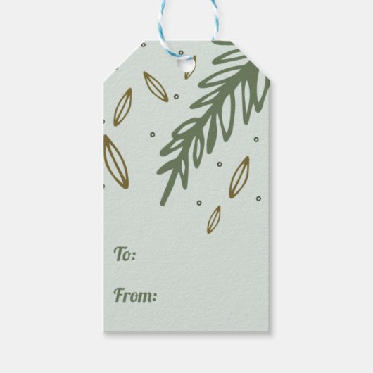 Frohe Weihnachten Custom Gift Tag Geschenkanhänger (Vorderseite)