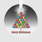 Frohe Weihnachten Custom Golf Holiday Design Ornament (Vorderseite)