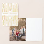 Frohe Weihnachten Custom Gruß Art Deco Weihnachten Folienkarte (Anzeige)