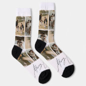 Frohe Weihnachten Custom Nachhaltig Premium Crew Socken (Rechts)