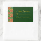 Frohe Weihnachten Custom Red and Green Stickers (Tasche)