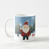 Frohe Weihnachten Custom Santa Gnome Kaffeetasse (Links)