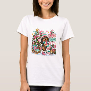Frohe Weihnachten Dachshund T-Shirt