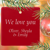 Frohe Weihnachten Daddy 3 Foto Collage Keramikornament