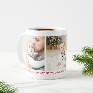 Frohe Weihnachten Daddy 3 Foto Custom Coffee Tasse