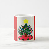 Frohe Weihnachten Daddy Decorated Tree Kaffeetasse (Mittel)
