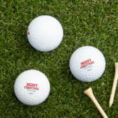 Frohe Weihnachten Daddy Golf Balls Golfball (Insitu Gras)