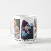 Frohe Weihnachten Daddy Personalisierte Custom Tas Kaffeetasse (Vorderseite Links)