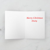 Frohe Weihnachten Daisy (Innenseite)