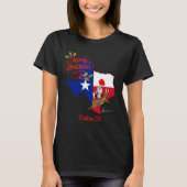 Frohe Weihnachten Dallas Texas T-Shirt (Vorderseite)