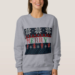 Frohe Weihnachten Damen Sweatshirt