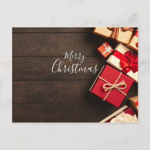 Frohe Weihnachten Dankeschön Geschäft Marken Karte