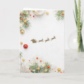 Frohe Weihnachten Dankeskarte (Rückseite)