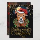 Frohe Weihnachten Dankeskarte (Vorne/Hinten)