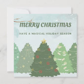 Frohe Weihnachten Dankeskarte (Vorderseite)