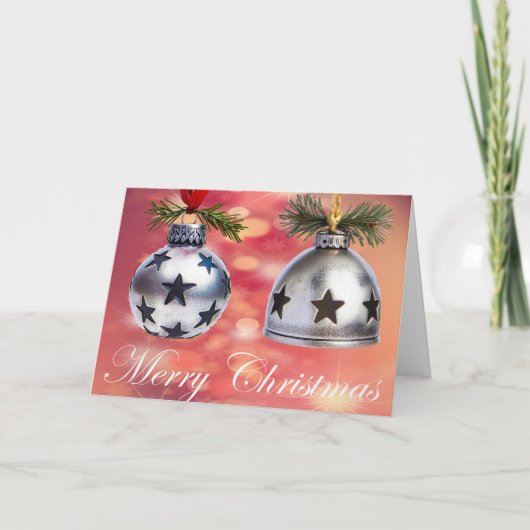 Frohe Weihnachten Dankeskarte (Vorderseite)