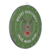 Frohe Weihnachten Dartboard mit Rudolf das Ren Dartscheibe (Vorderseite Links)