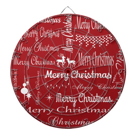 Frohe Weihnachten Dartscheibe (vorne)