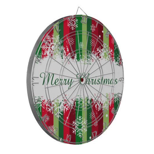 Frohe Weihnachten Dartscheibe (Vorderseite Links)
