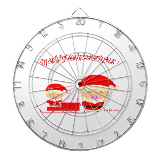 Frohe Weihnachten Dartscheibe (vorne)