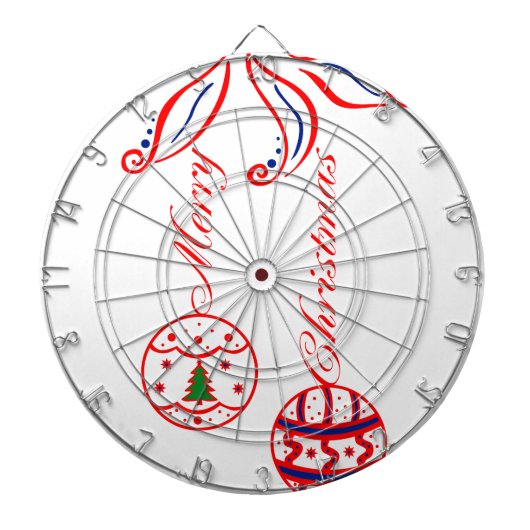 Frohe Weihnachten Dartscheibe (vorne)