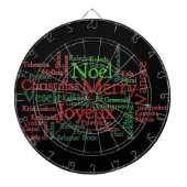 Frohe Weihnachten Dartscheibe (vorne)