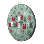 Frohe Weihnachten Dartscheibe (Vorderseite rechts)