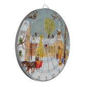 Frohe Weihnachten Dartscheibe (Vorderseite Links)