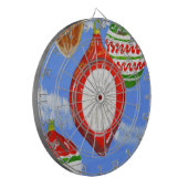 Frohe Weihnachten Dartscheibe (Vorderseite Links)