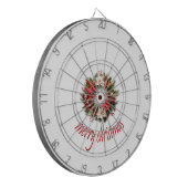 frohe Weihnachten Dartscheibe (Vorderseite Links)