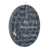 Frohe Weihnachten Dartscheibe (Vorderseite Links)