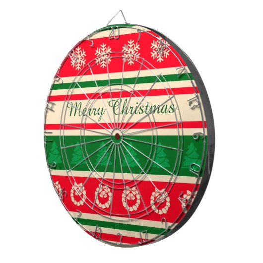 Frohe Weihnachten Dartscheibe (Vorderseite rechts)